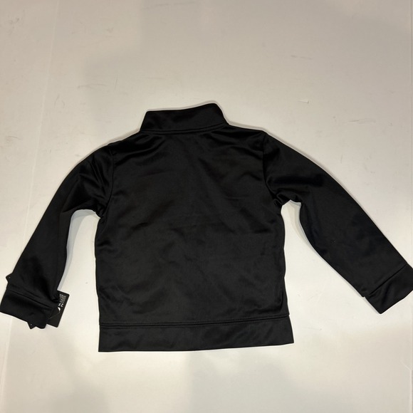 NWT Nike Boy's Full Zip Front Track Suit Jacket Black white logo 24 Months - Picture 5 of 6